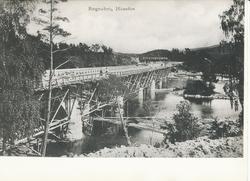 Bru over Begna ved Hønefoss under bygging