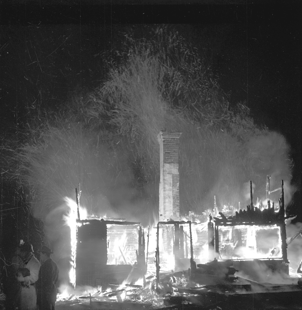 Eldsvåda i Hemsta. År 1948.