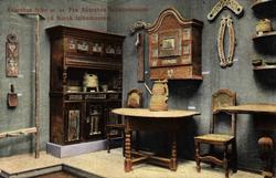 Postkort. Akershus fylkesmuseum, Utstilling, NF.