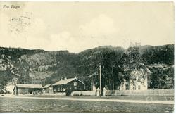 Postkort med motiv av Bagnsmoen, Bagn, Sør-Aurdal.