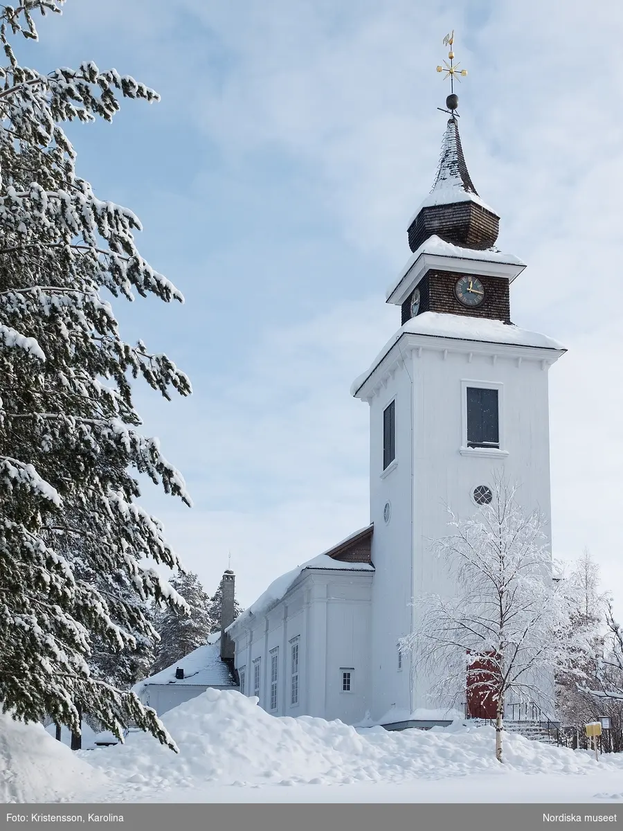 Vilhelmina kyrka, snö, Arktis