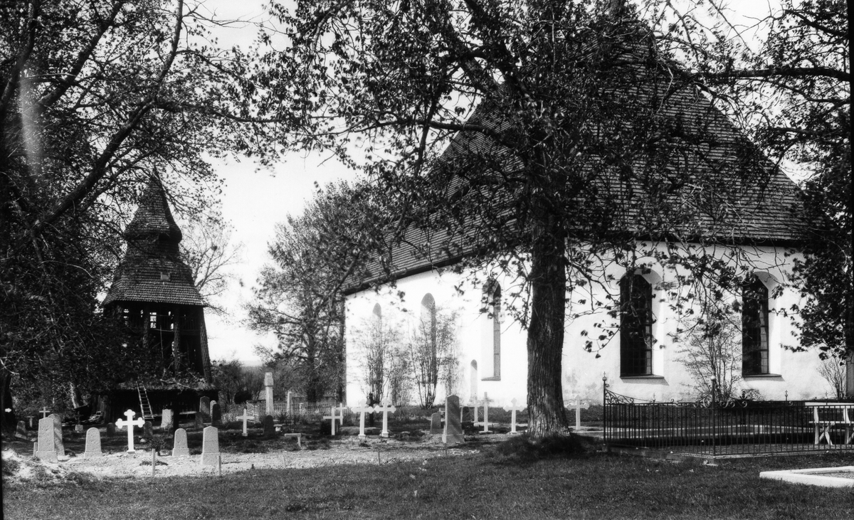 Bjuråkers kyrka. Foto 1929.