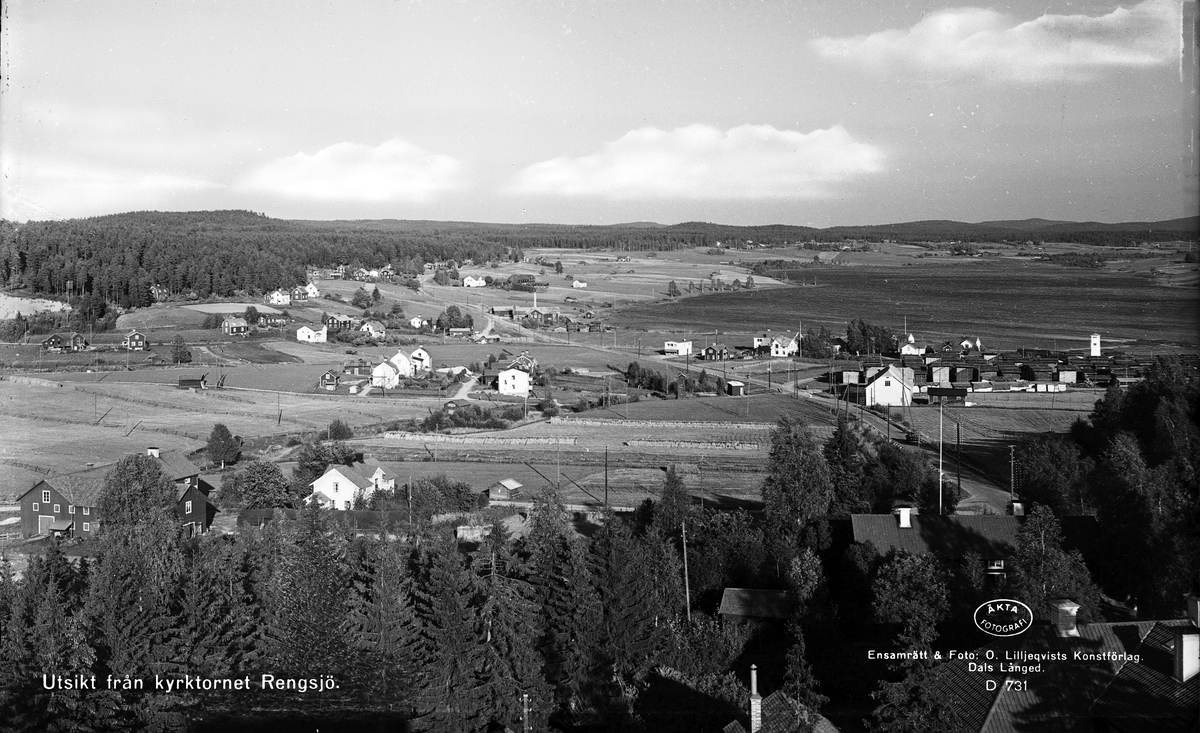Utsikt från Kyrktornet, Rengsjö, Hälsingland


