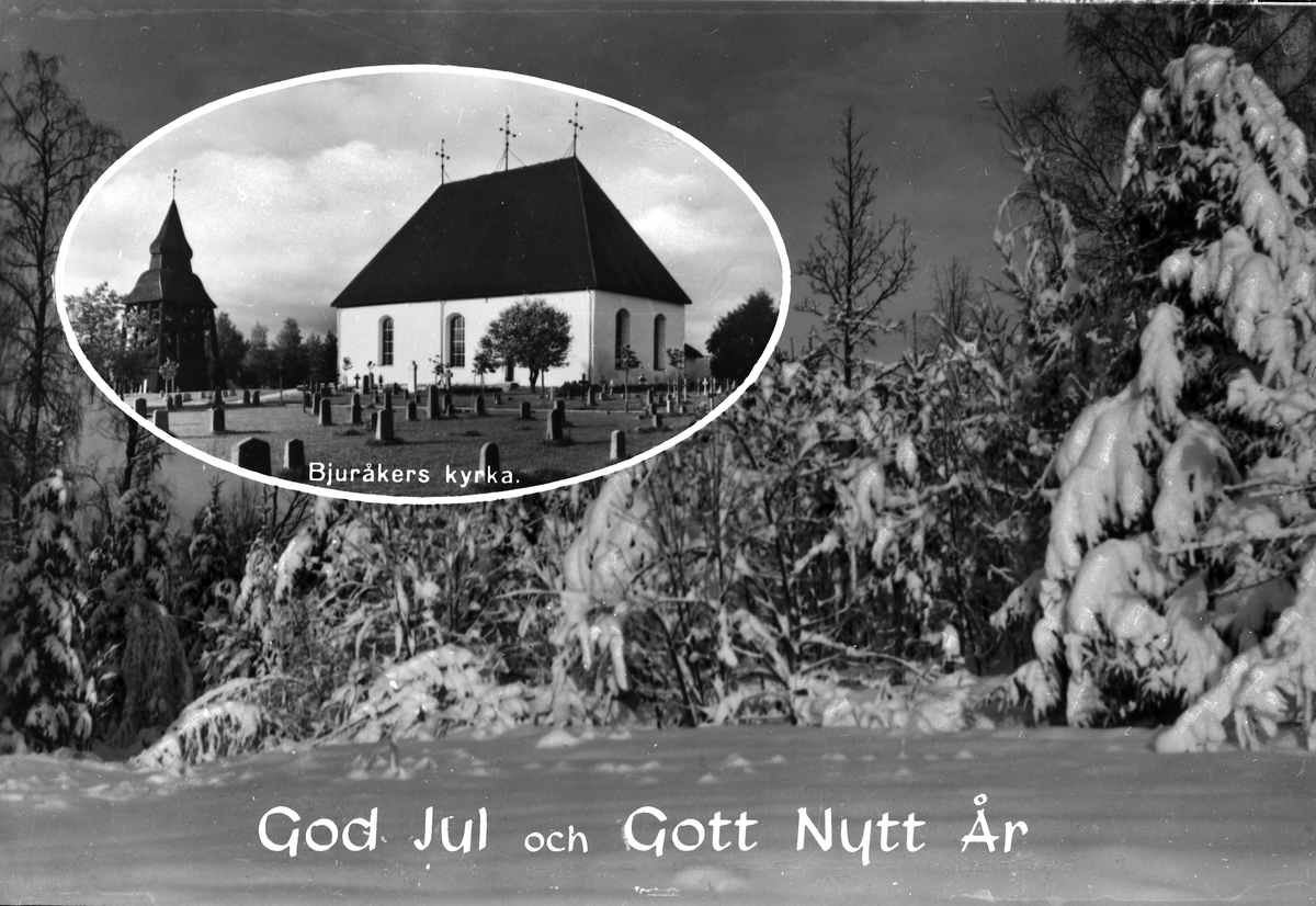 "God Jul och Gott Nytt År", Bjuråker, Hälsingland

