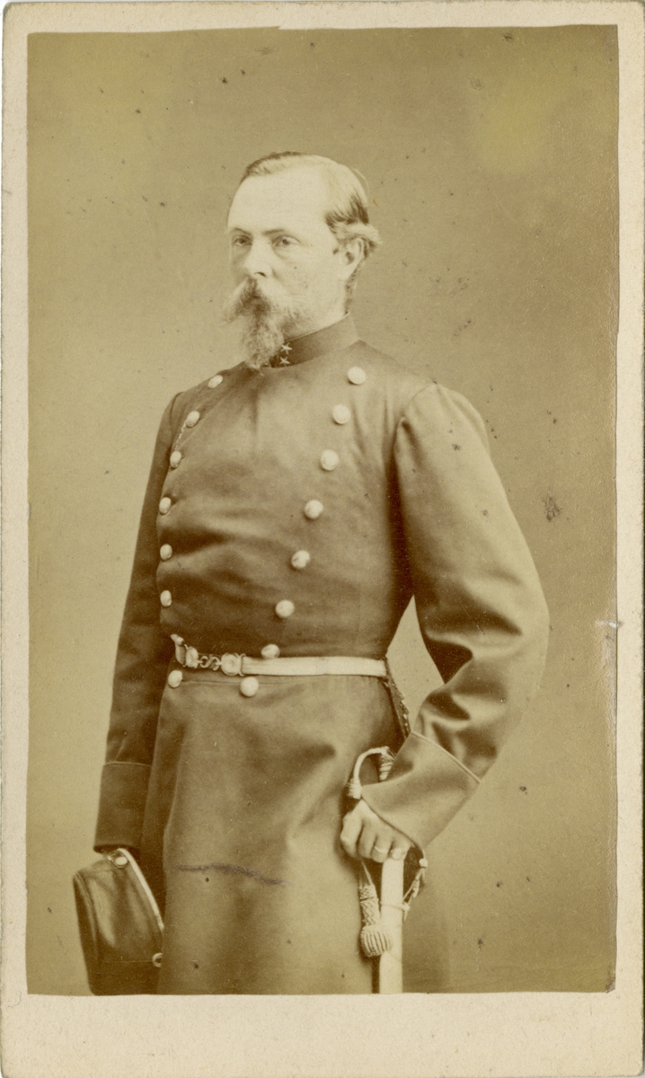 Porträtt av Carl Ludvig Leonard Wiman, löjtnant vid Upplands regemente I 8.