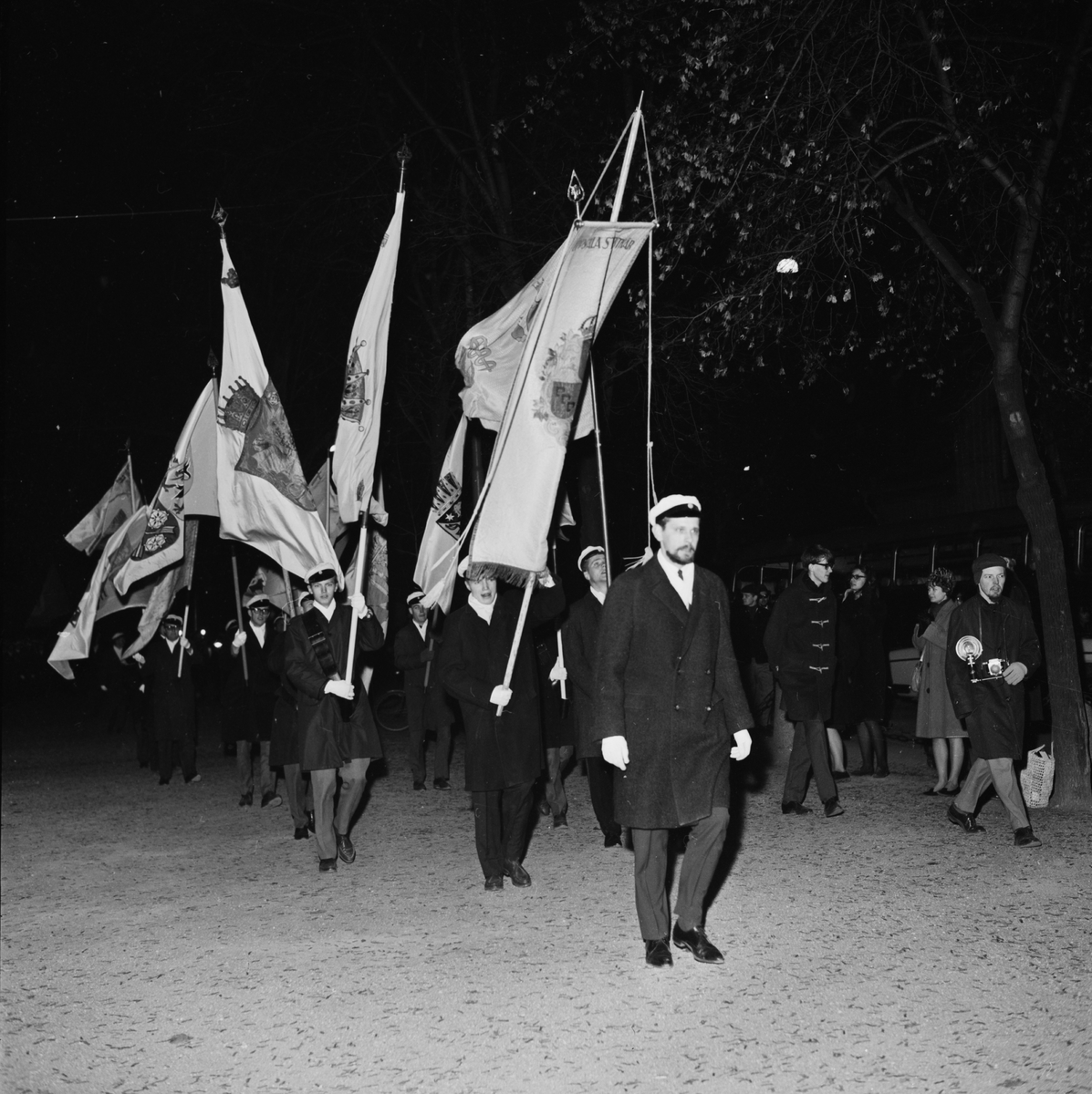 Allmänna sången hyllar Gustav II Adolf, Uppsala, 1964