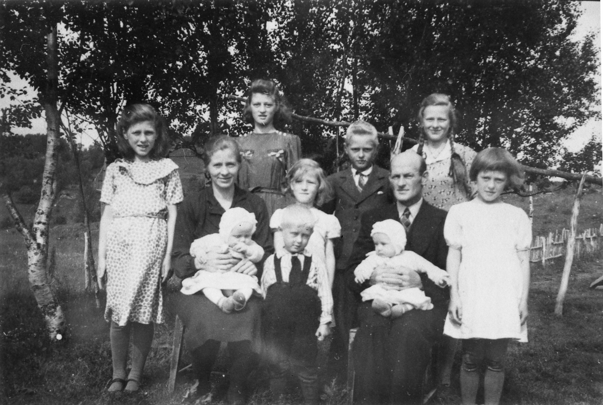 Familien Eilertsen, Vesterfjell, Tranøy 1943.