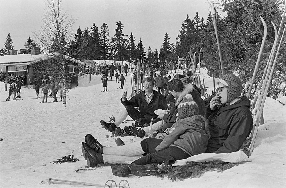 Lageråkvisla, Vangsåsen, påsken 1967.