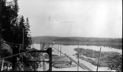 Tømmertunnelen i Eidet i Tune.
Utsikt fra Sandtangneset ved