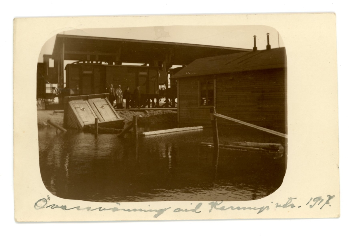 Översvämning vid Karungi Utrikes 1917.