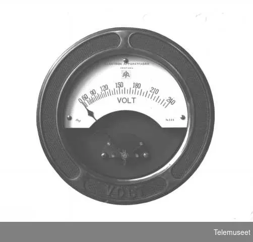 Måleinstrument, voltmeter, okt 1916. Elektrisk Bureau.