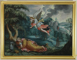 Elias i ørkenen [Lerretsmaleri]