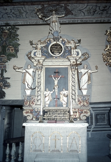 Altaruppsatsen i Brandstorps kyrka.