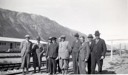 Tidligere vegdirektør Baalsrud i Nord-Norge 1937