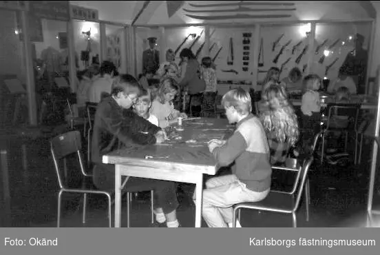 Karlsborgs museum, julpyssel nov 1986.