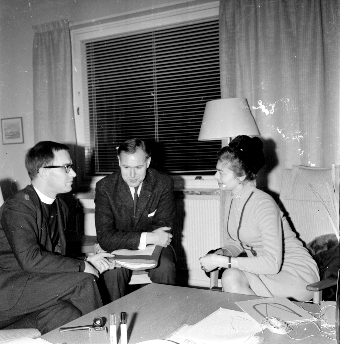 Kamratdagar på Folkhögskolan,
L.Solen, L.Skoog, Eva Persson,
15 - 17 Jan 1965