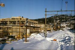 Fotografier fra byggeprosessen til Teknisk museums bygg på K
