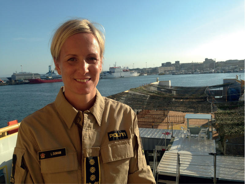 Lise Christin Dunham ombord i Siem Pilot