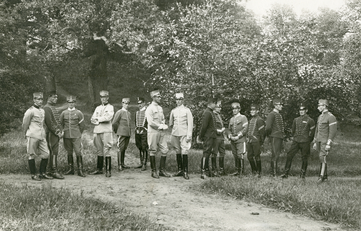 Officerare på Kavalleriets underofficersskola 1923-1924.