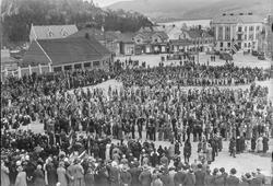 17. mai feiring i Notodden torg, sentrum 1933
