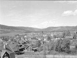 Lillehammer mot nord. Fra tårnet på Lillehammer Videregående