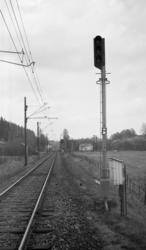 Innkjør forsignal på Heggedal stasjon