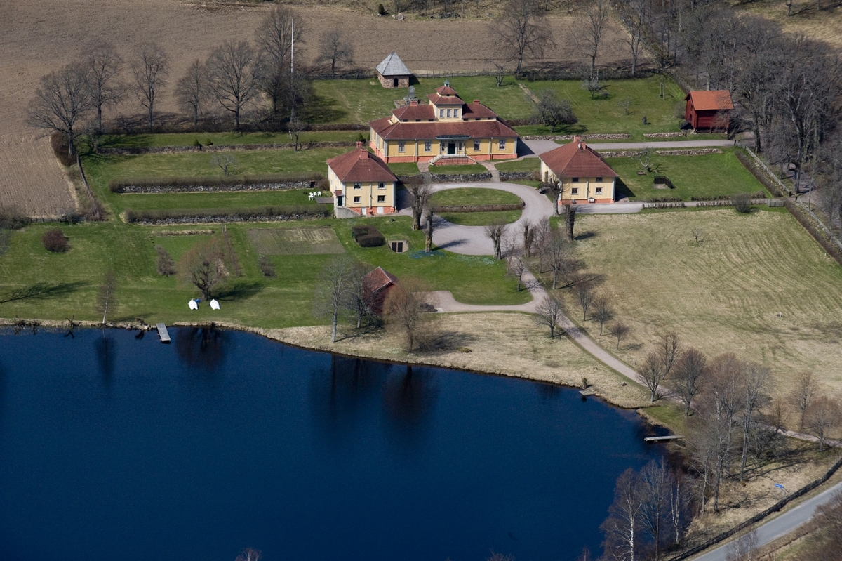 Flygfoto över Bordsjö i Aneby kommun.