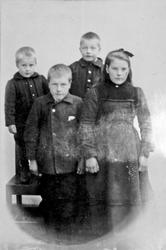 Barneflokk. Streitlien. (Tollev)