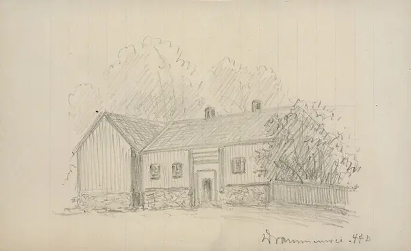 7 Forskjellige Tegninger [blyanttegning] - Oslo Museum / DigitaltMuseum