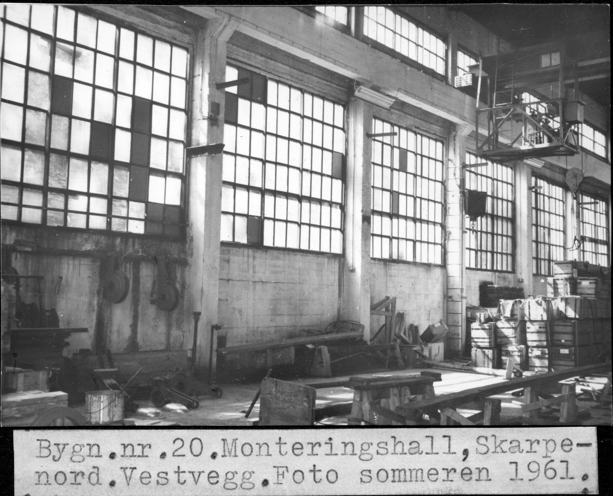 Bygg nr. 20 ved LMV - monteringshall