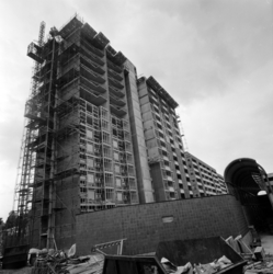 Sandaker Senteret under bygging. August 1975