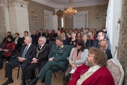 Historisk markering på Gaarder gard i Elverum, Hedmark. Her 