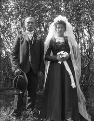 bryllupsbilde, brudekjole