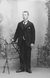 Portrett. Yngre mann. Helfigur. Hjalmar Iversen