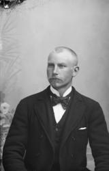 Portrett. Ung mann med bart. N. Hernæs