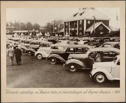 Bilutstilling på Frogner stadion.