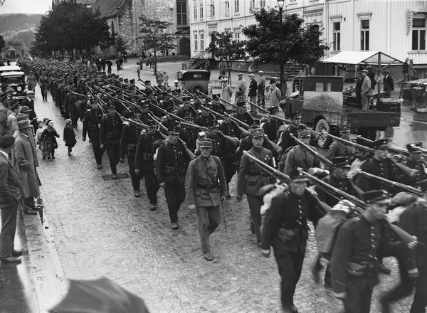 Rekruttene kommer til byen