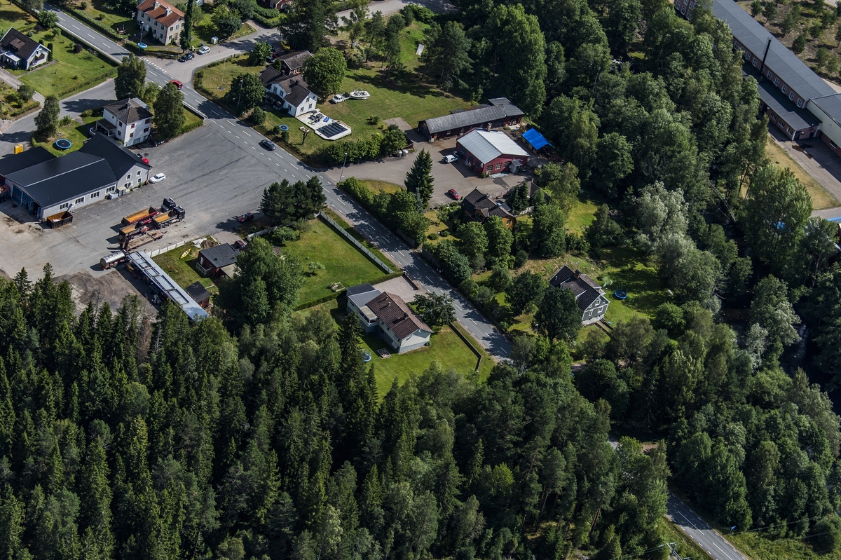 Flygfoto över Skede i Vetlanda kommun.