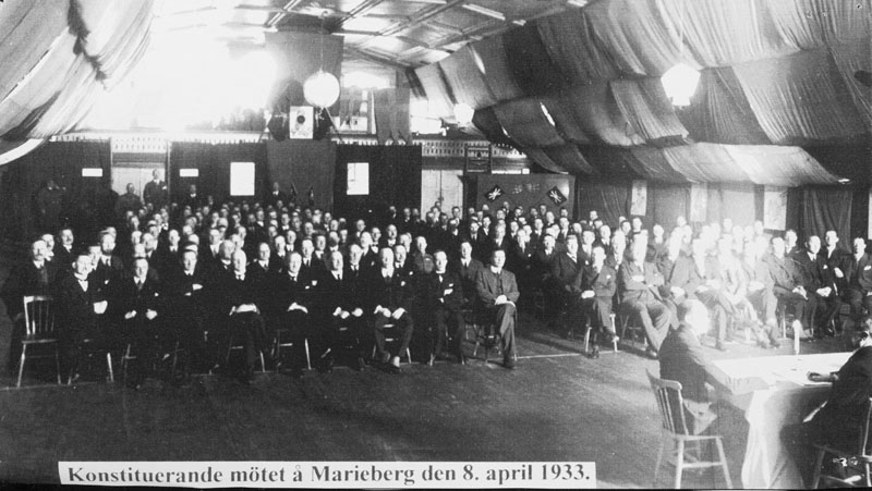 Konstituerande möte med kamratföreningen, Marieberg 19330408