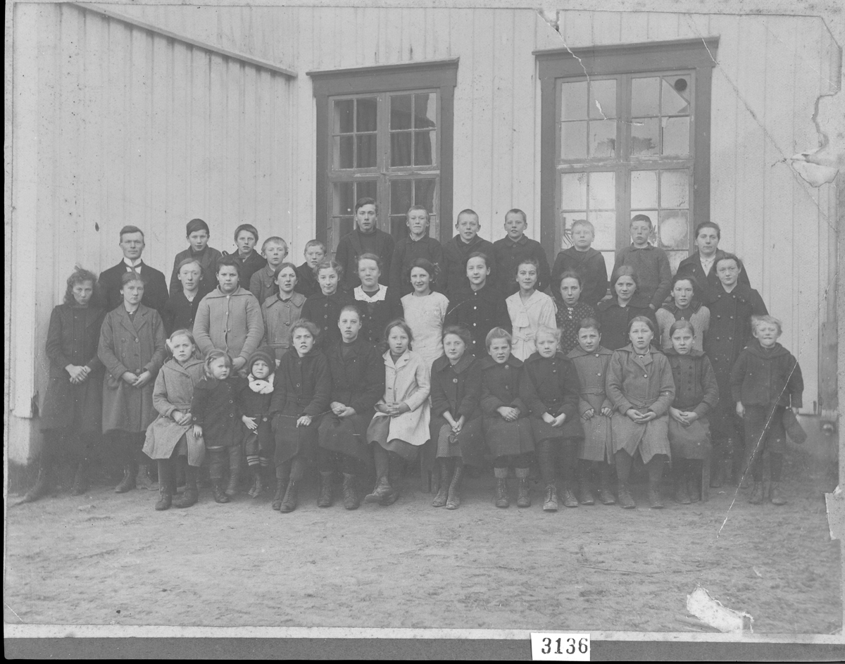 Skoleklasse ved Hårberg skole.