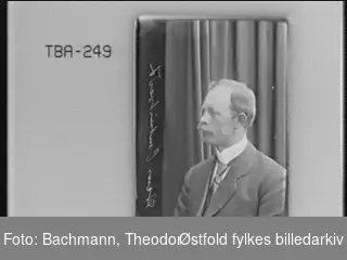Portrett av Hans Ombudstvedt 1917. Adresse i protokoll: Borgerud, Saaner st.