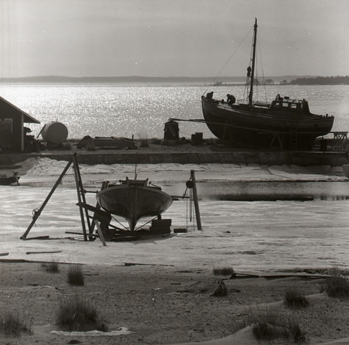 Hölicks fiskeläge 25 april 1957.