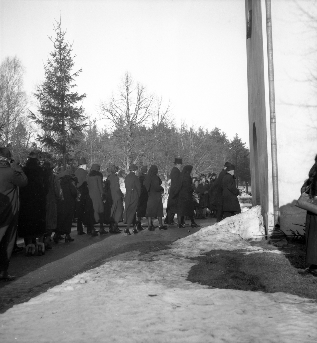 Häradsdomare  Ålenius begravning i Valbo kyrka.