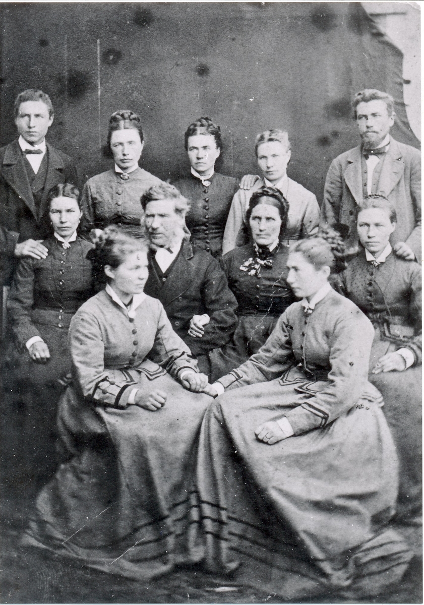 Familiebilde fra Stangnes, Tranøy 1878