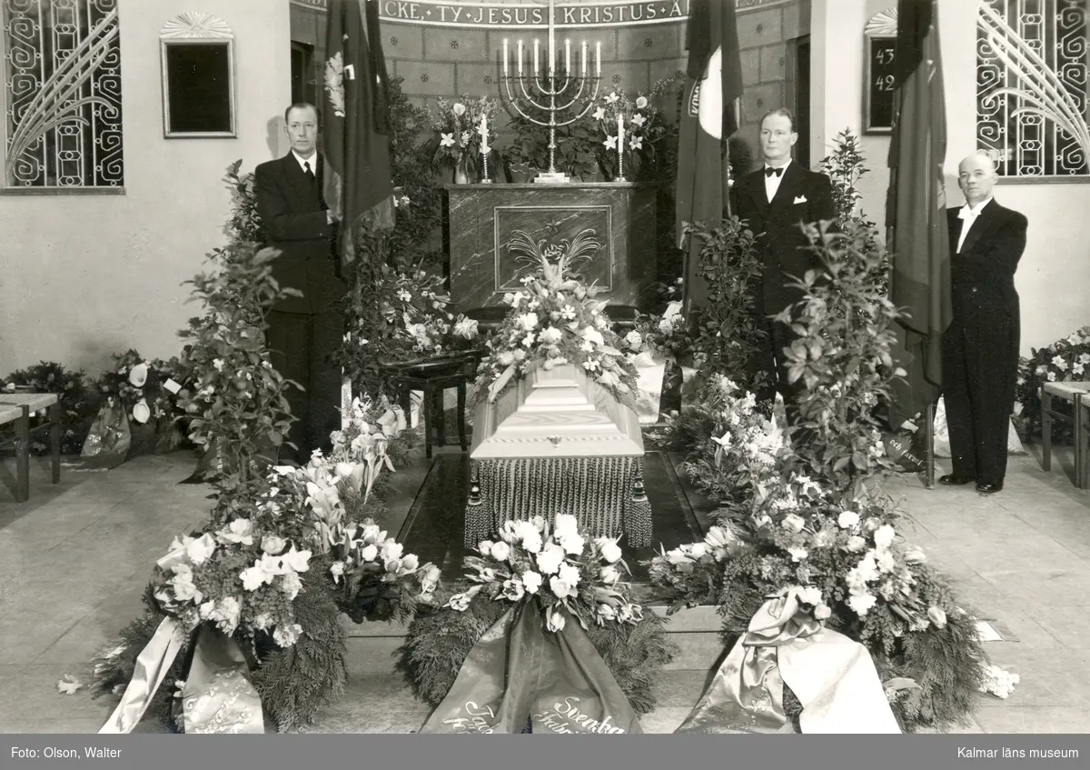 Begravning i krematoriet i Kalmar.