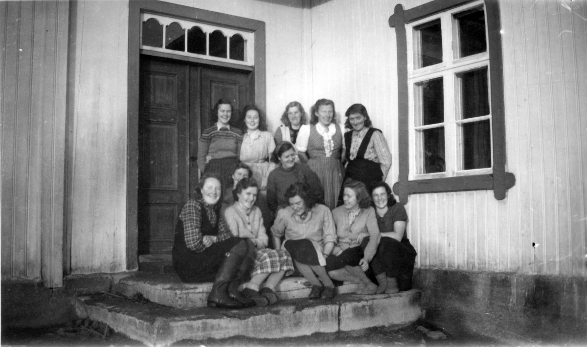 Vevkurs Grimsbu skole på 50-tallet