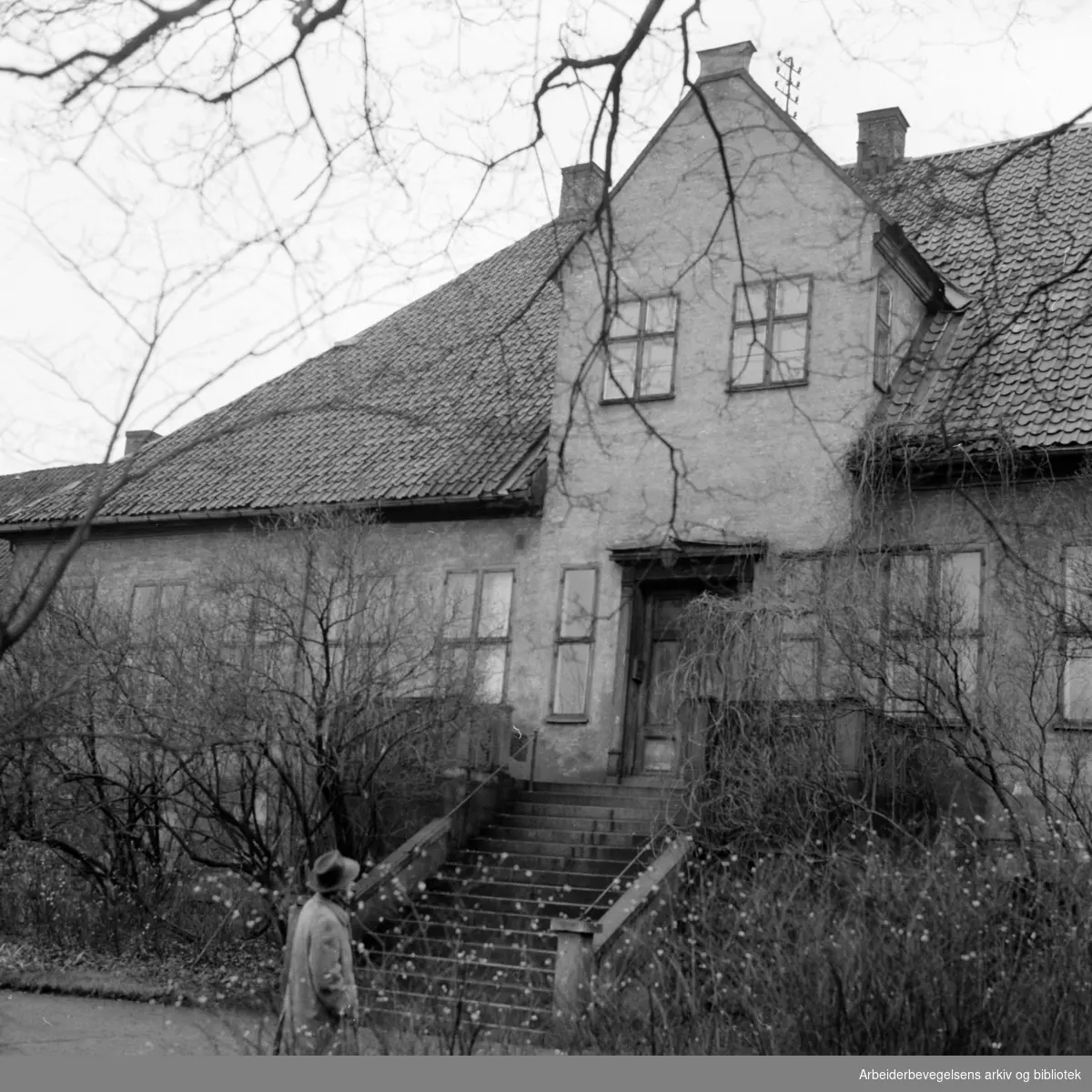 Ladegården i Gamlebyen. November 1957