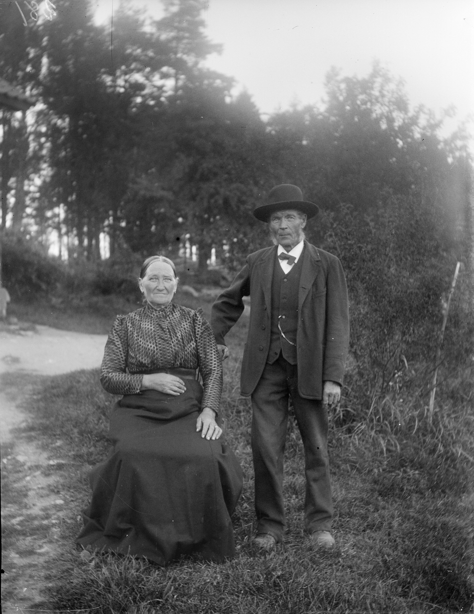 Anders och Charlotta Sahlin vid Sörbotorp, Tärna socken, Uppland