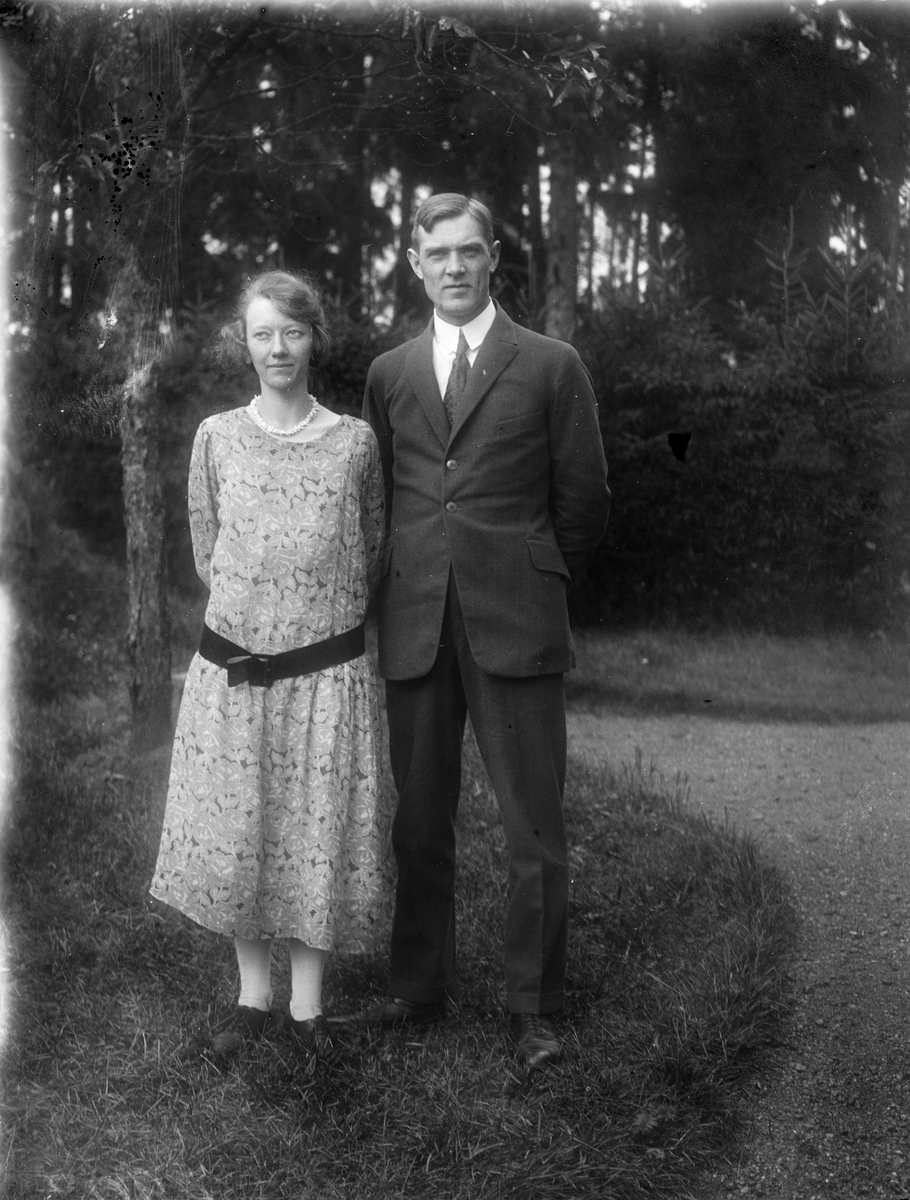 Erik och Karin Liljestrand, Fastbo, Altuna socken, Uppland 1925