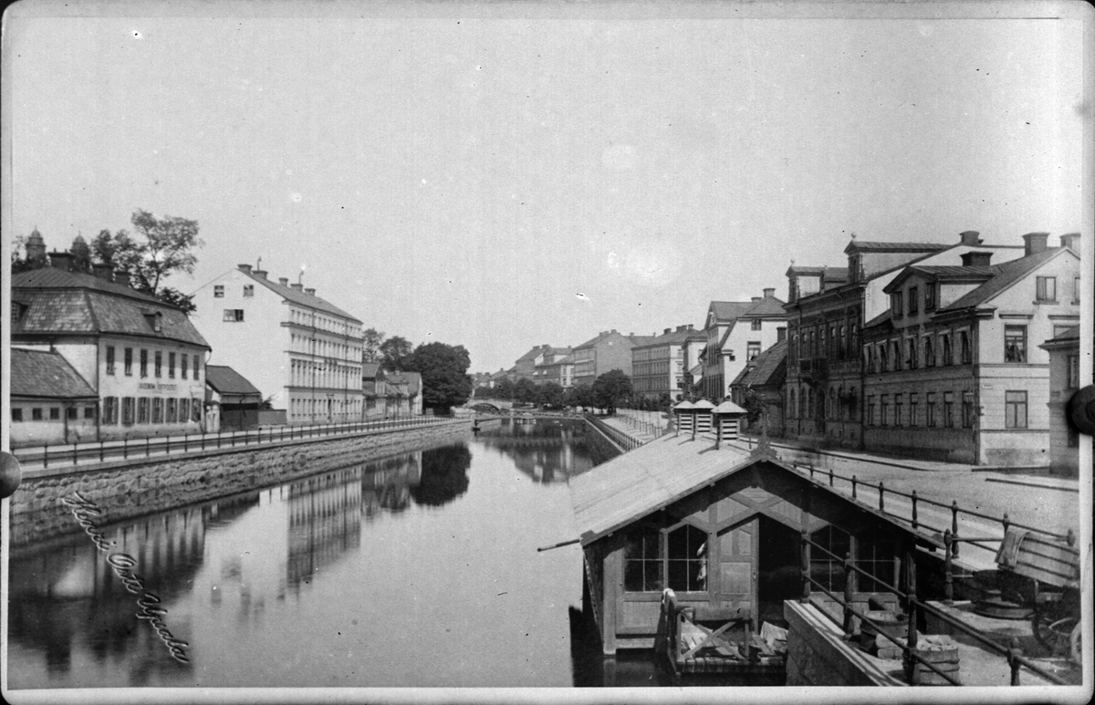 Reprofotografi - vy över Årummet från söder, Uppsala 1886